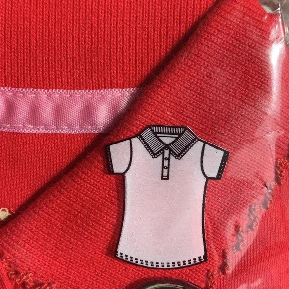 US Polo Assn Girls School Uniform Polo Red 4T - Picture 3 of 5